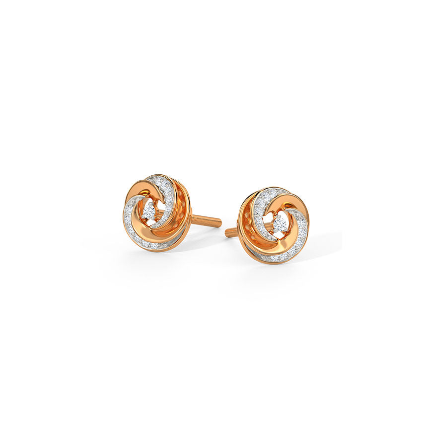 Lumiswirl Diamond Studs