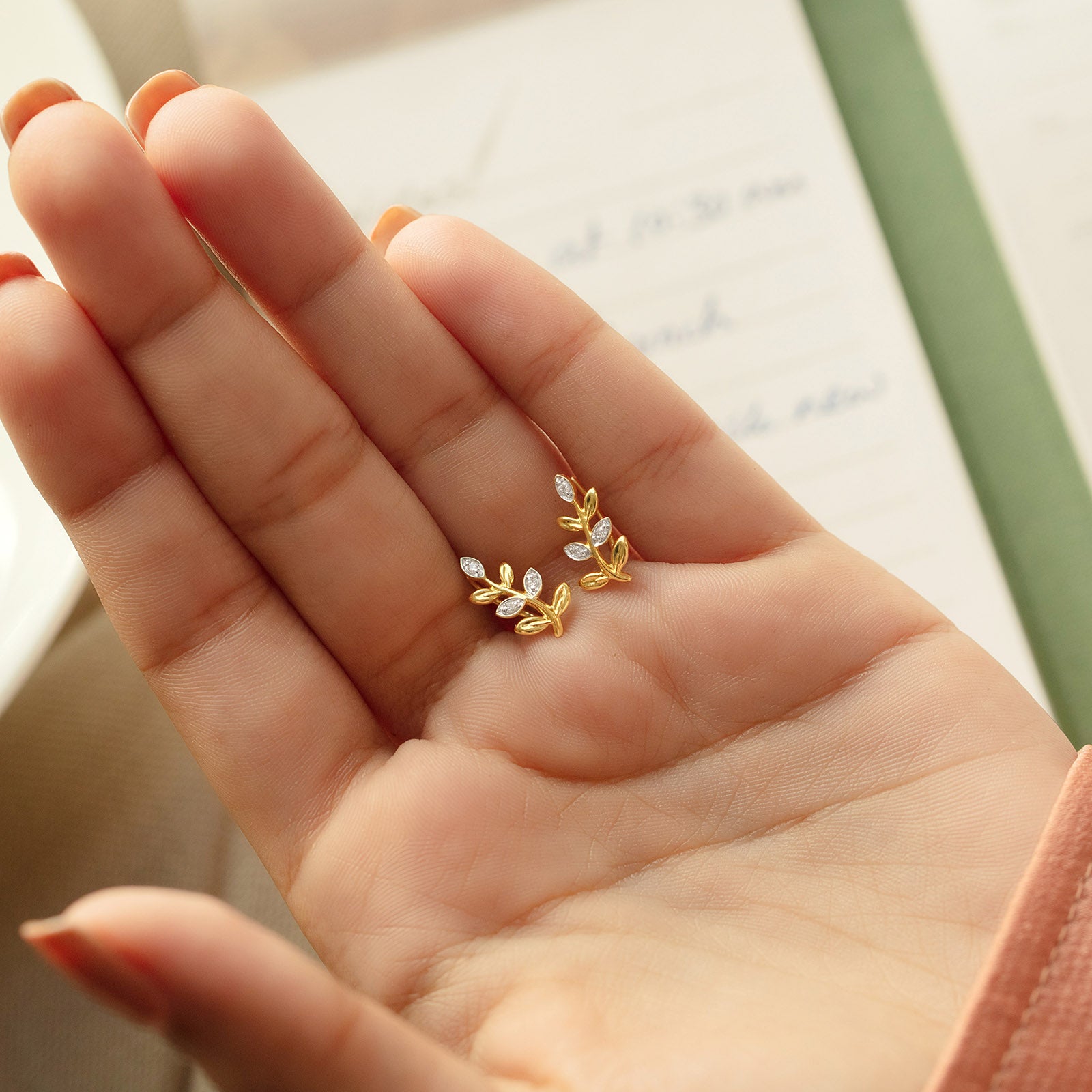 Elowen Leaf Diamond Cuffs