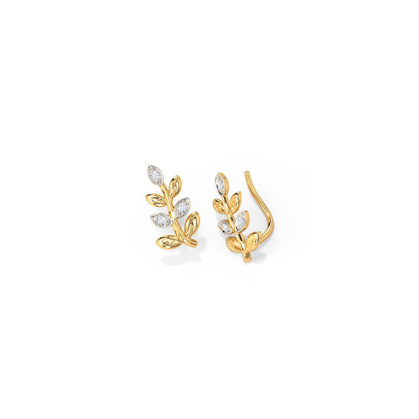 Elowen Leaf Diamond Cuffs