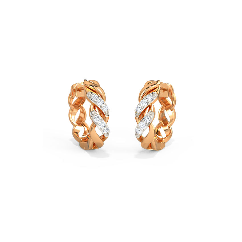 Delaney Loop Diamond Hoops