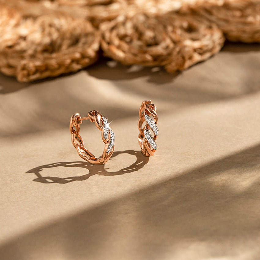 Delaney Loop Diamond Hoops