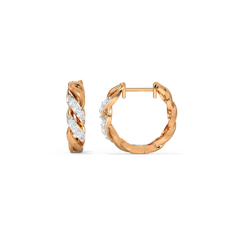 Delaney Loop Diamond Hoops
