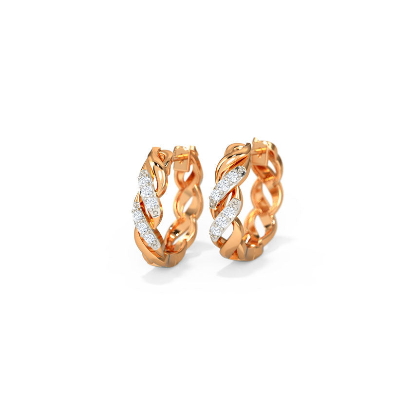 Delaney Loop Diamond Hoops