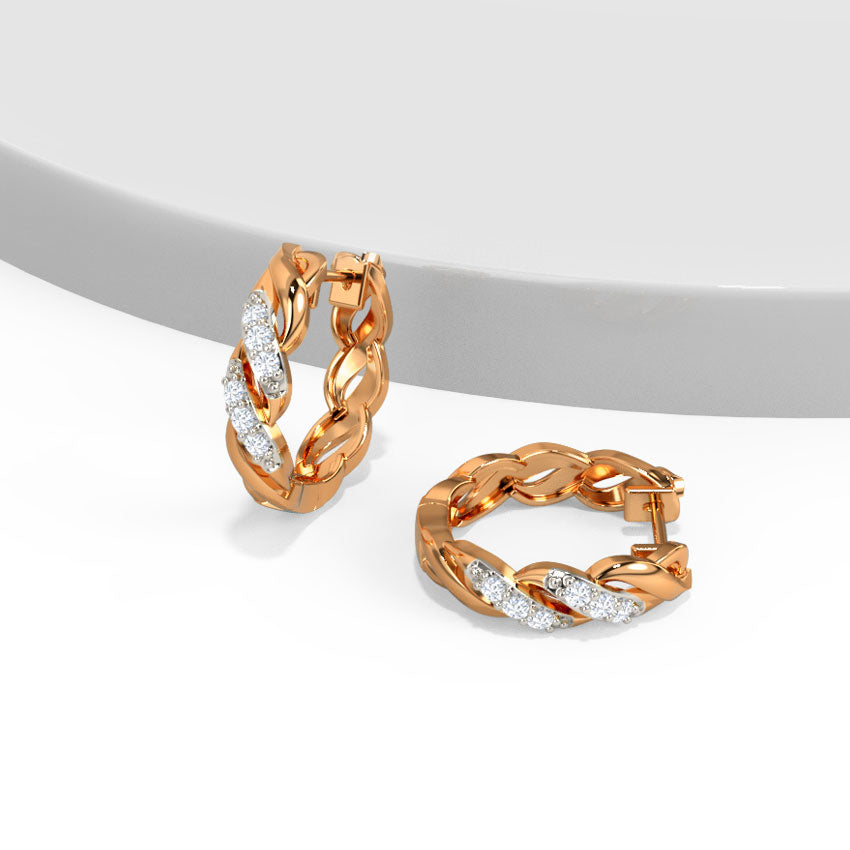 Delaney Loop Diamond Hoops