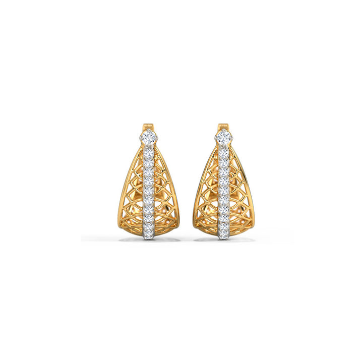 Adeleva Mesh Diamond Hoops