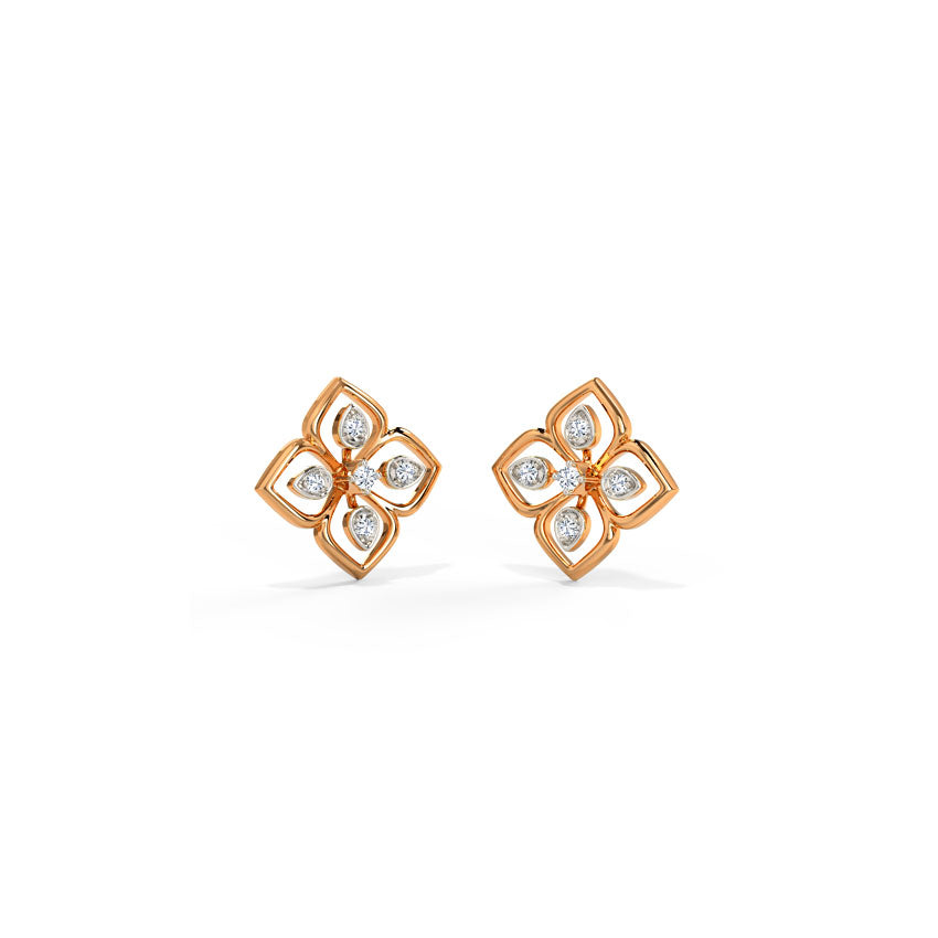 PetalKiss Diamond Studs