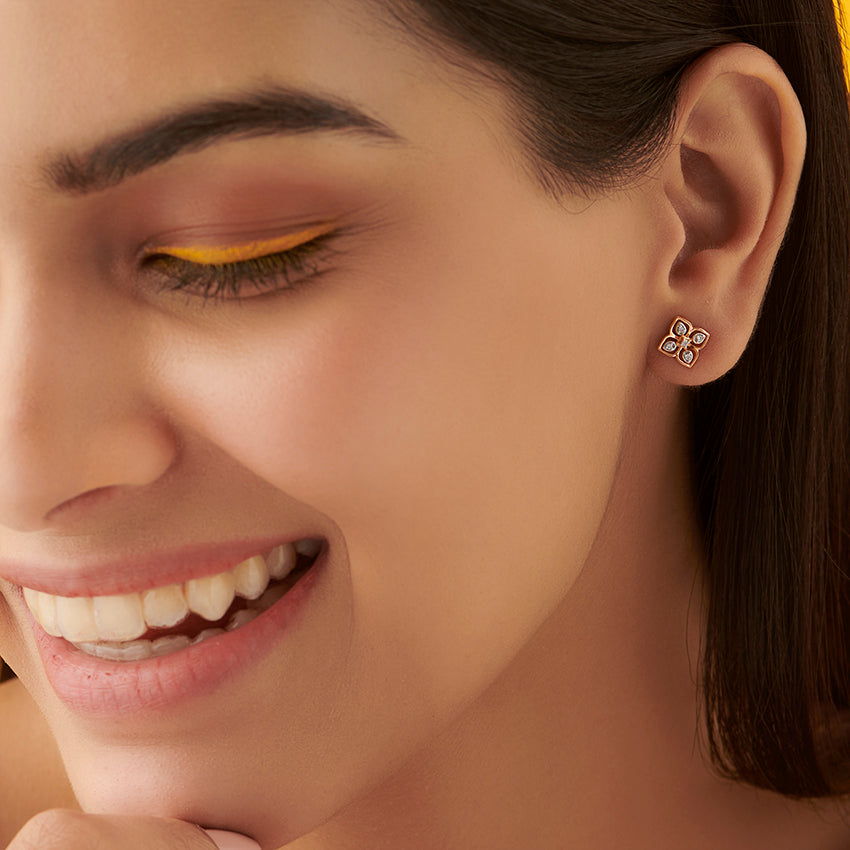 PetalKiss Diamond Studs
