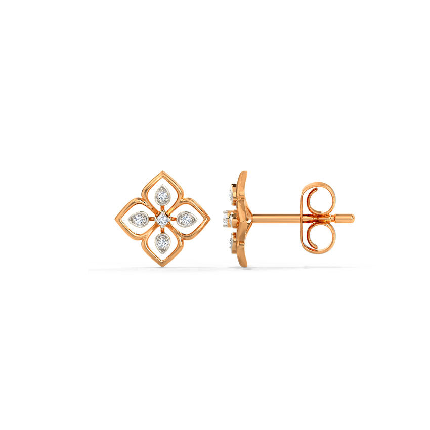 PetalKiss Diamond Studs