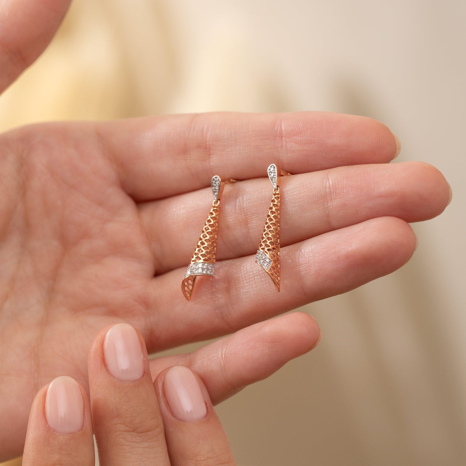 Katy Crest Diamond Drops