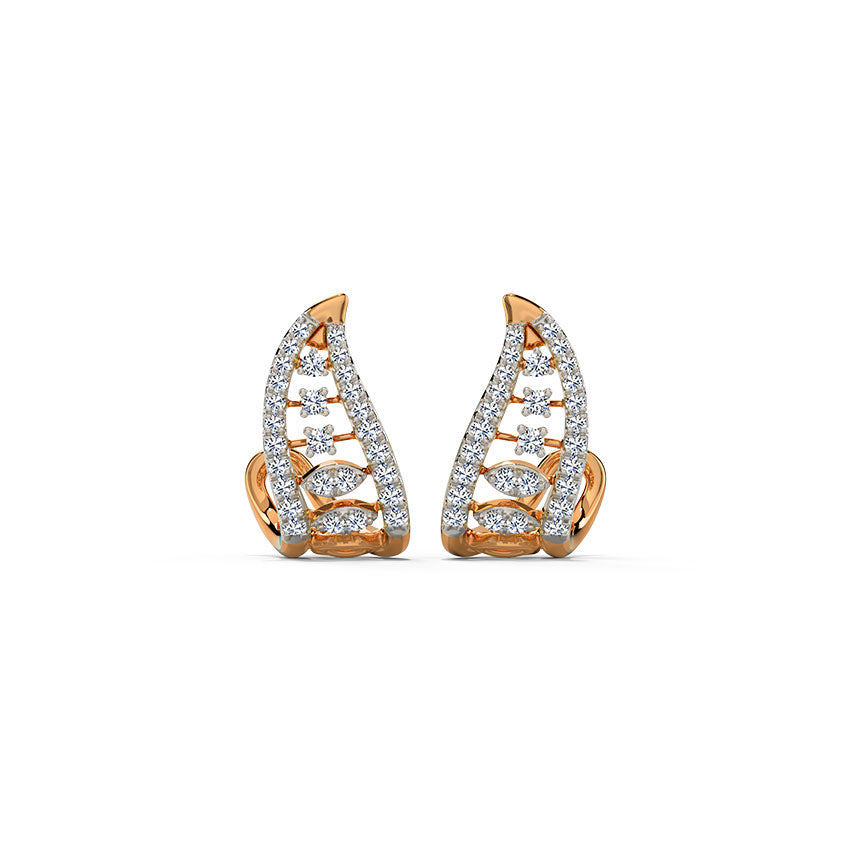 Lustra Curve Diamond Hoops
