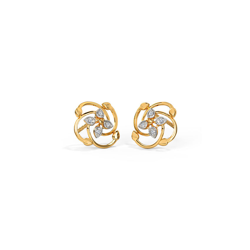 Florence Bloom Diamond Studs