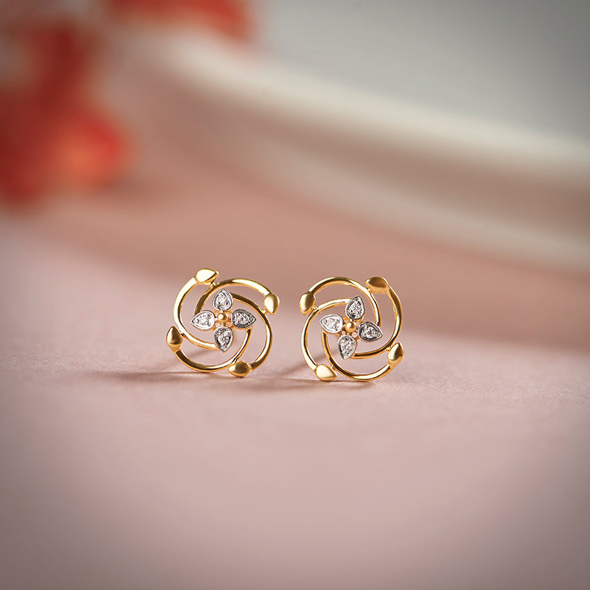 Florence Bloom Diamond Studs