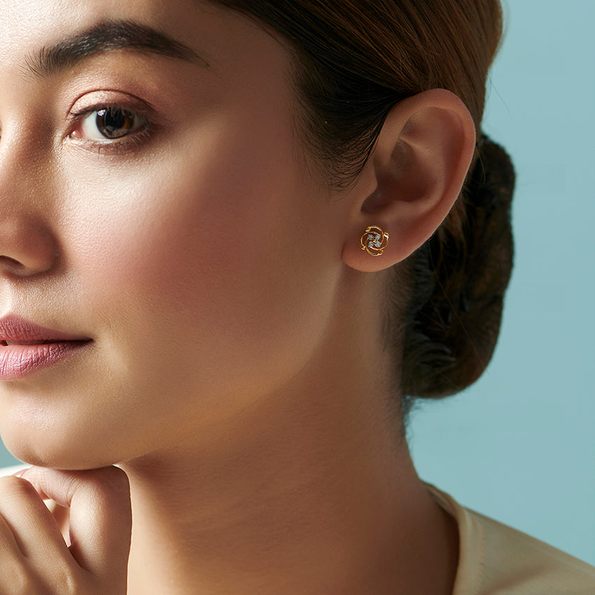 Florence Bloom Diamond Studs