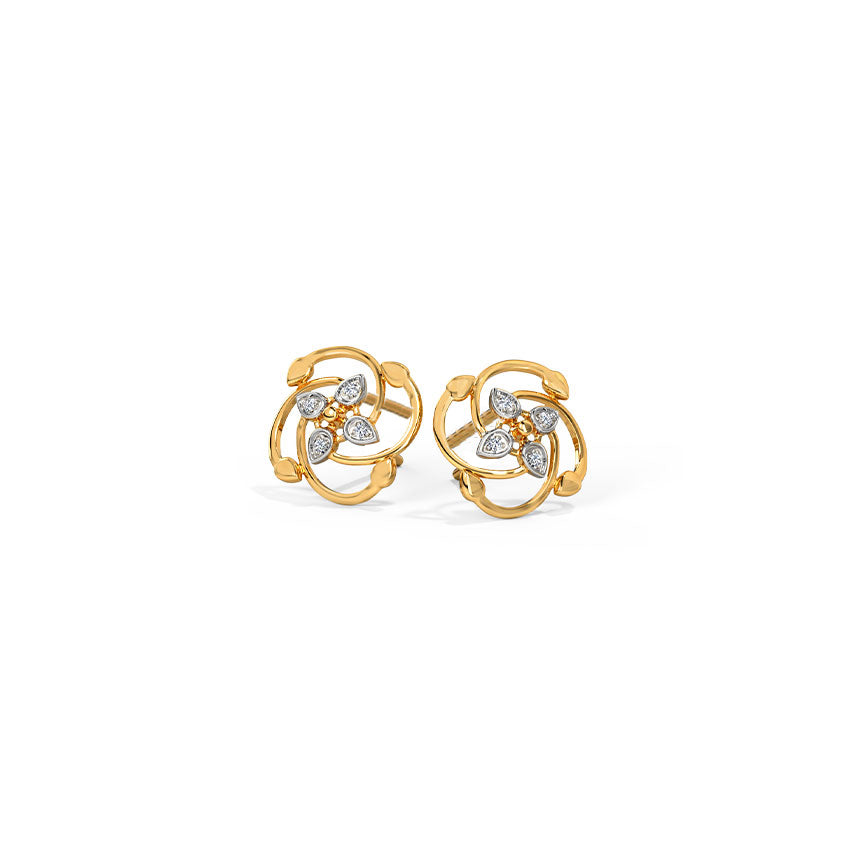 Florence Bloom Diamond Studs