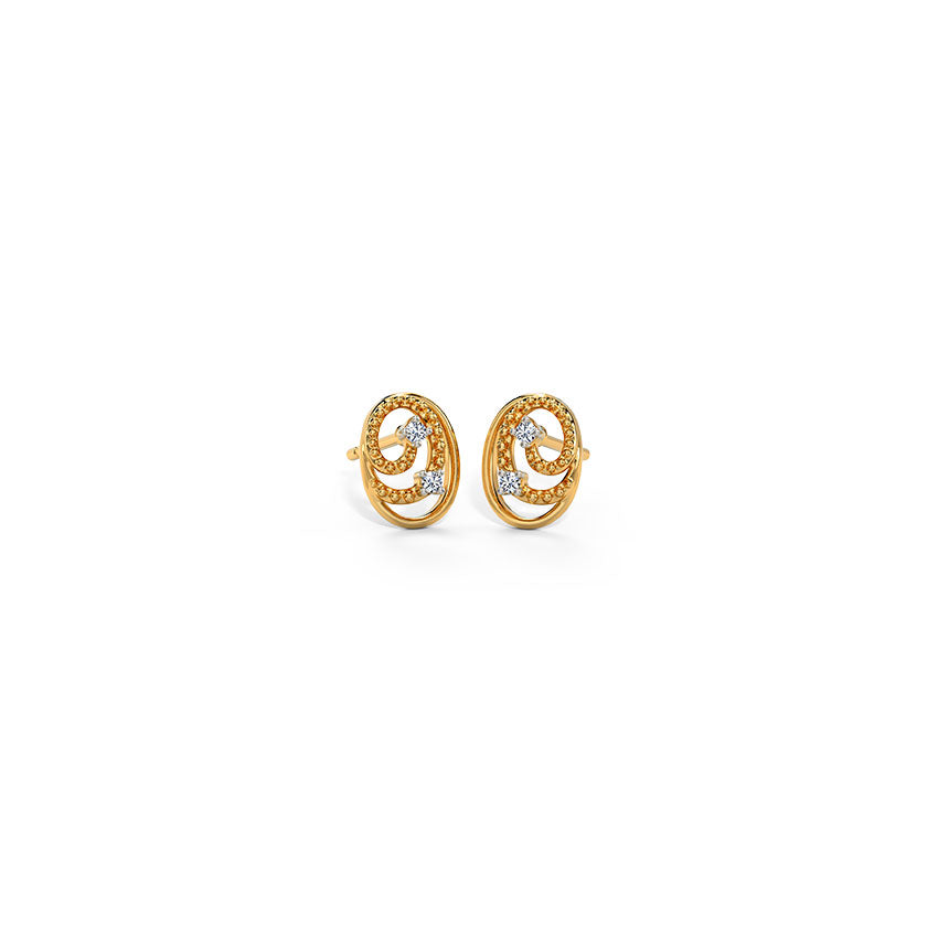 Cirquela Swirl Diamond Studs
