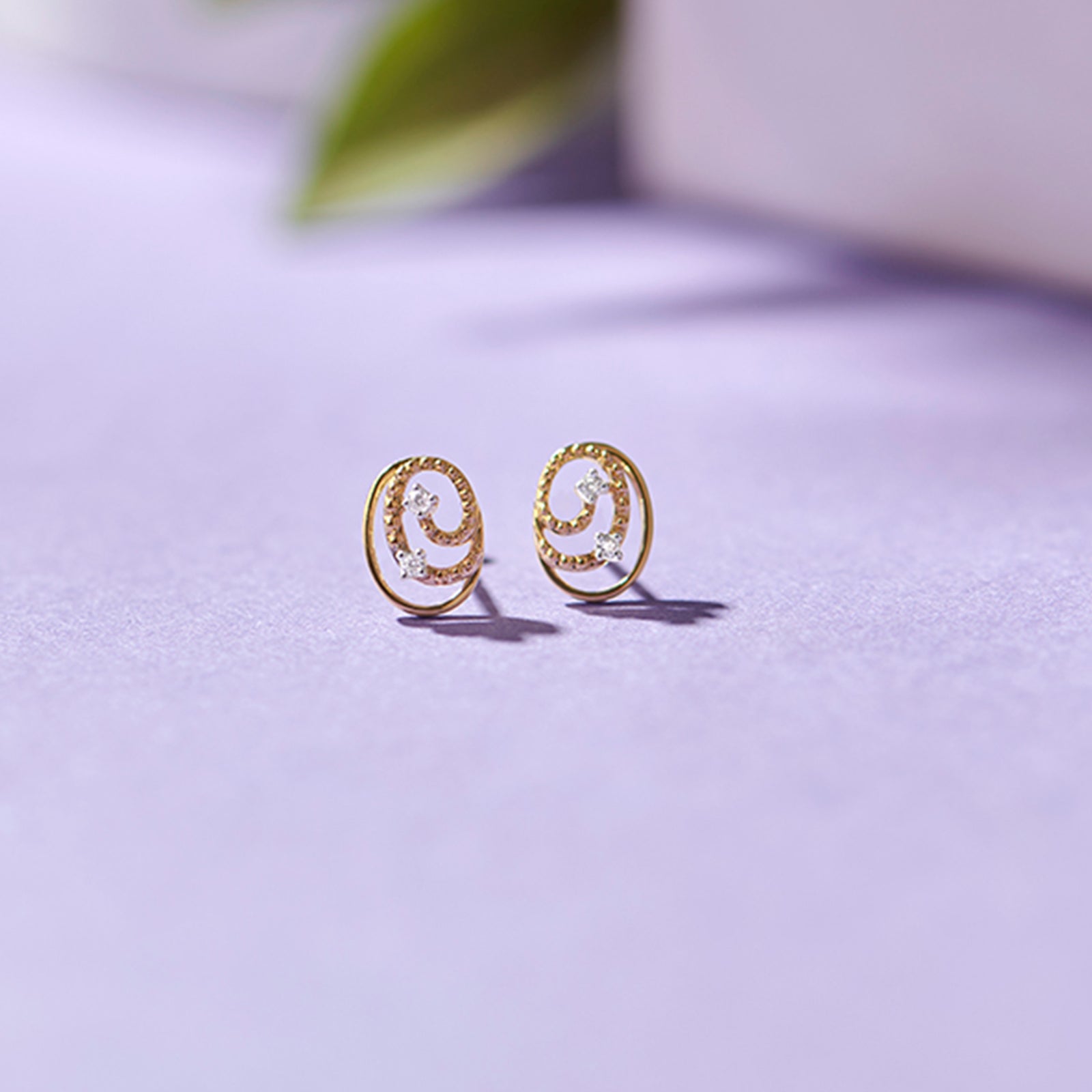 Cirquela Swirl Diamond Studs