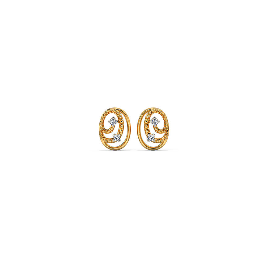 Cirquela Swirl Diamond Studs