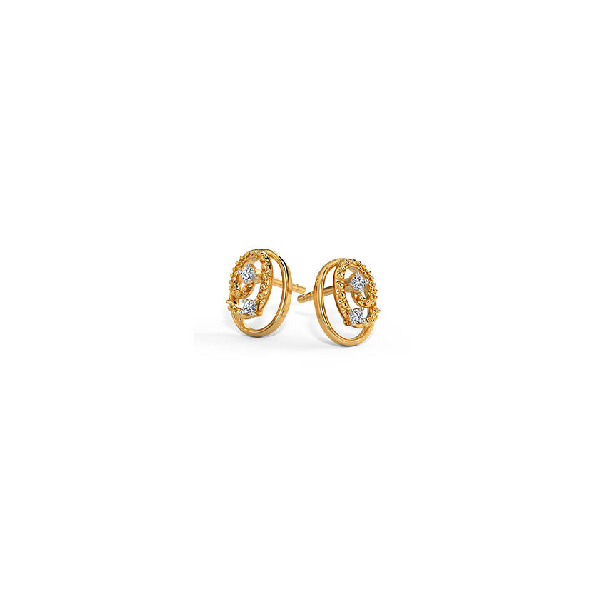 Cirquela Swirl Diamond Studs