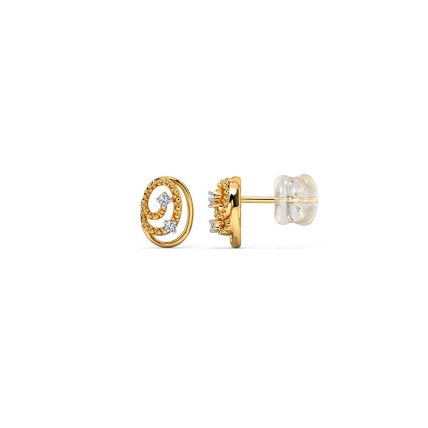 Cirquela Swirl Diamond Studs
