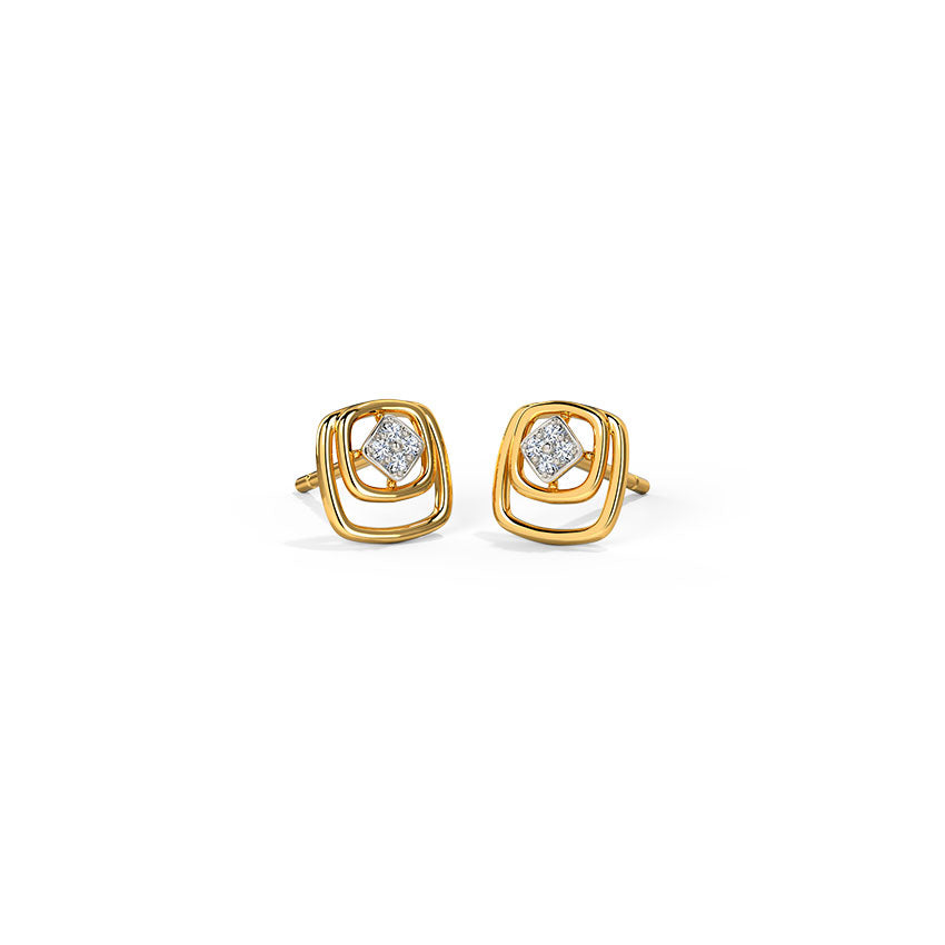 Regenta Square Diamond Studs