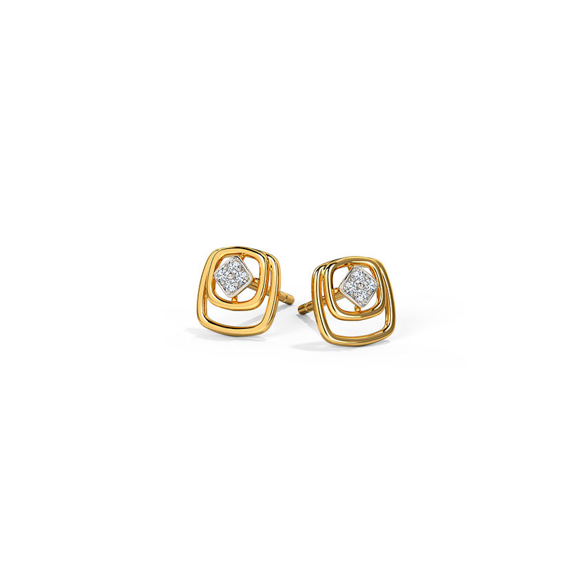 Regenta Square Diamond Studs