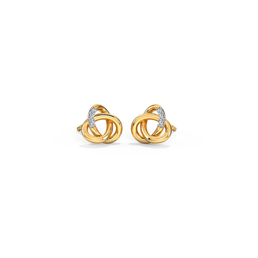 Twiselle Knot Diamond Studs
