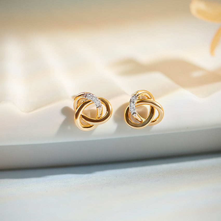Twiselle Knot Diamond Studs