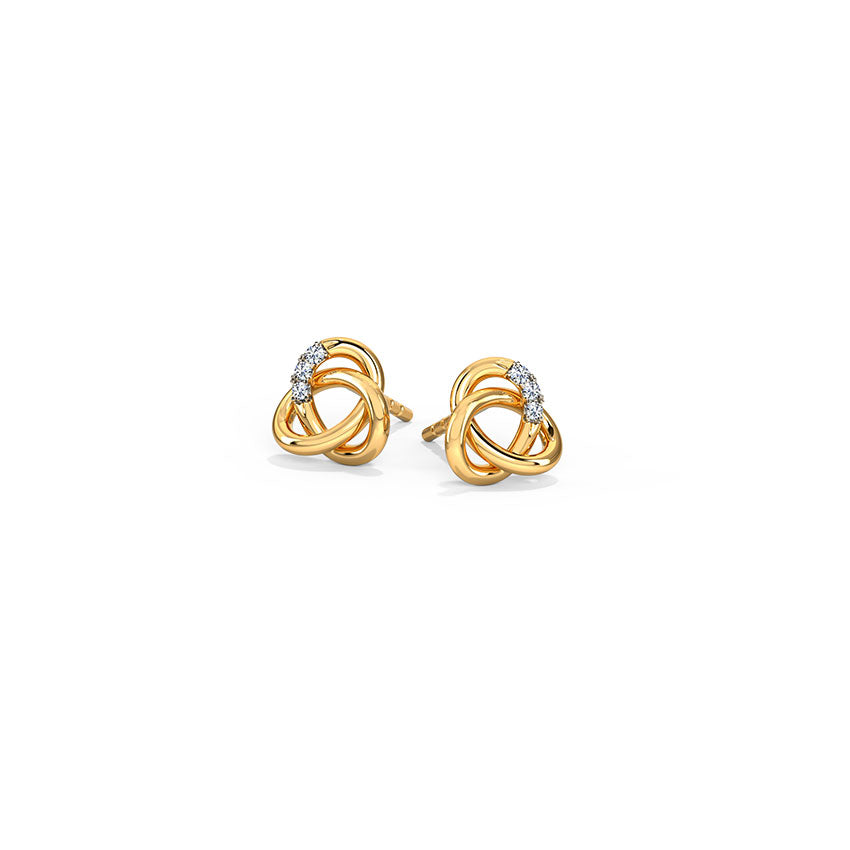 Twiselle Knot Diamond Studs