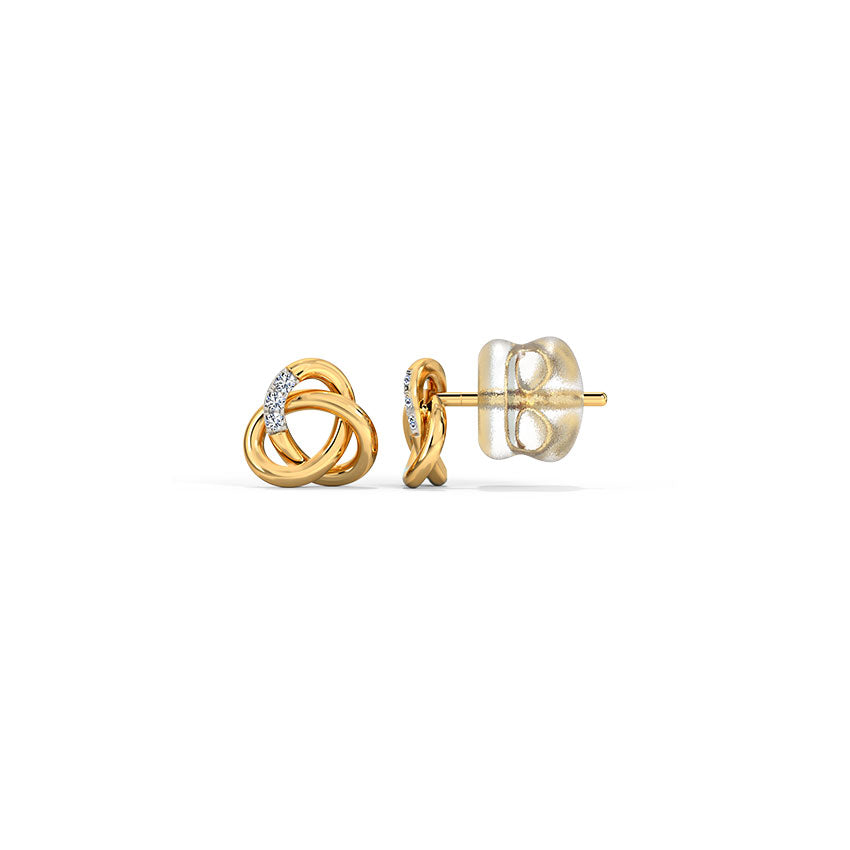 Twiselle Knot Diamond Studs