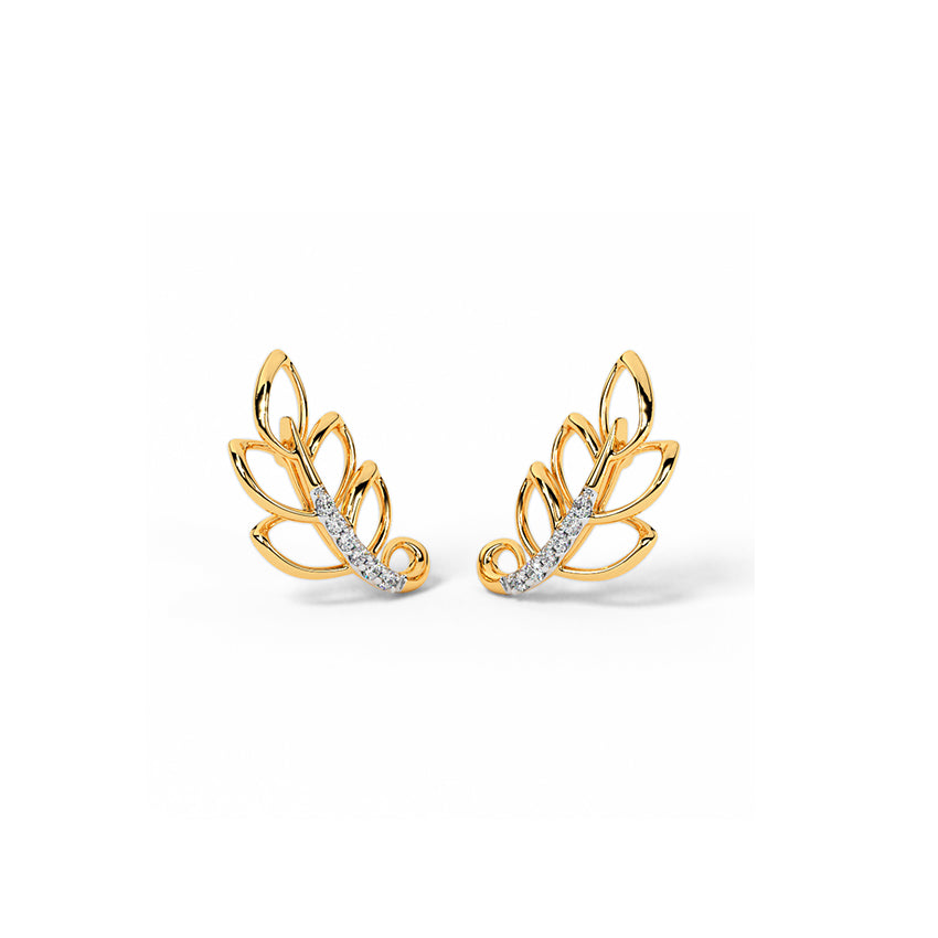 Glimmer Leaf Studs