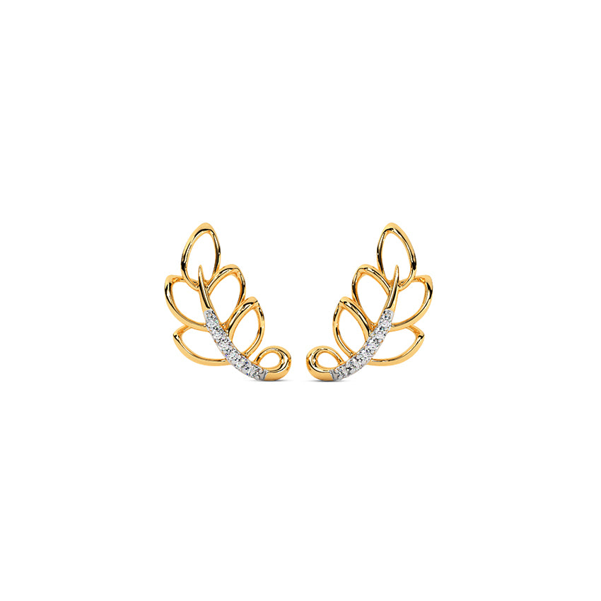 Glimmer Leaf Studs