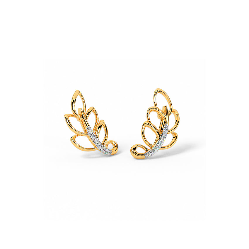Glimmer Leaf Studs