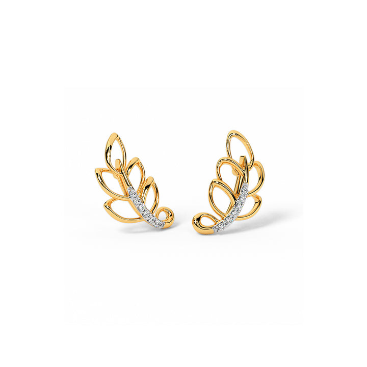 Glimmer Leaf Studs