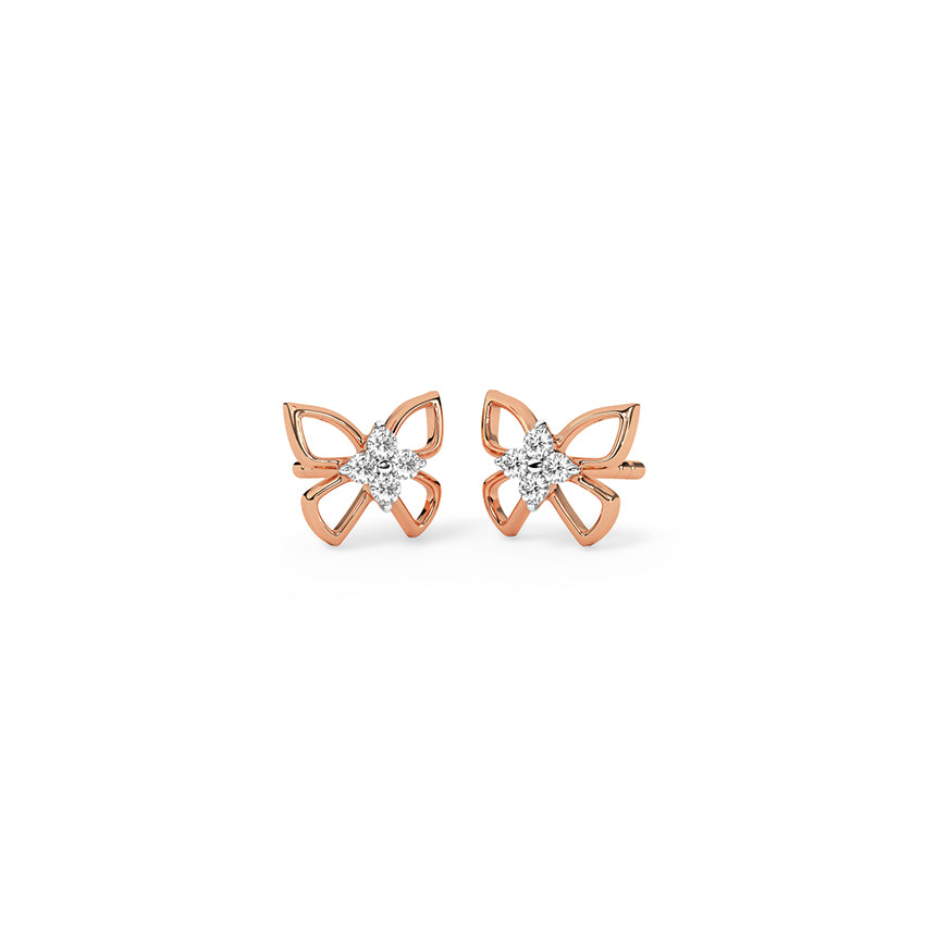FlutterGlow Diamond Studs