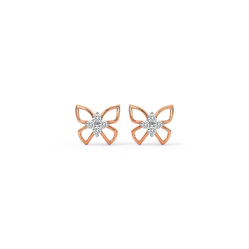 FlutterGlow Diamond Studs