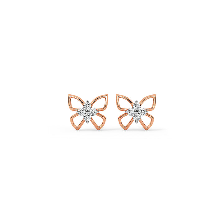 FlutterGlow Diamond Studs
