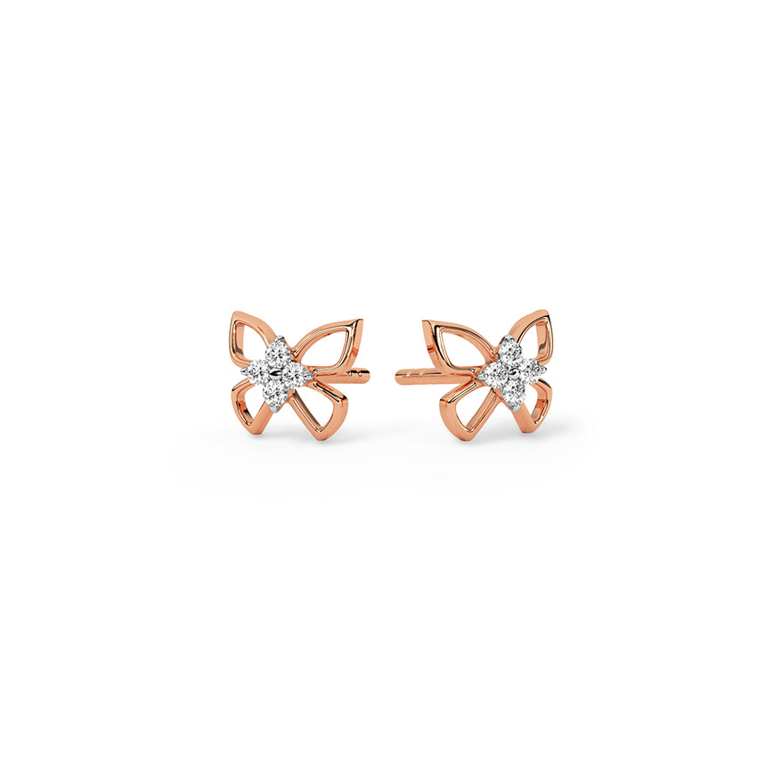 FlutterGlow Diamond Studs