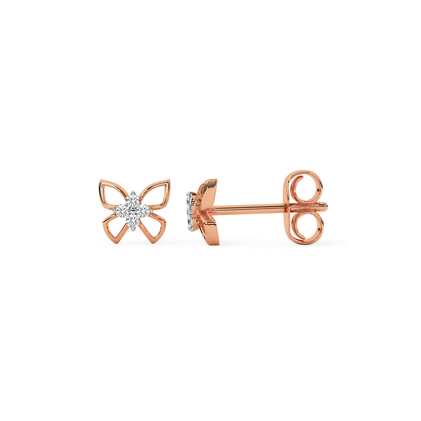FlutterGlow Diamond Studs