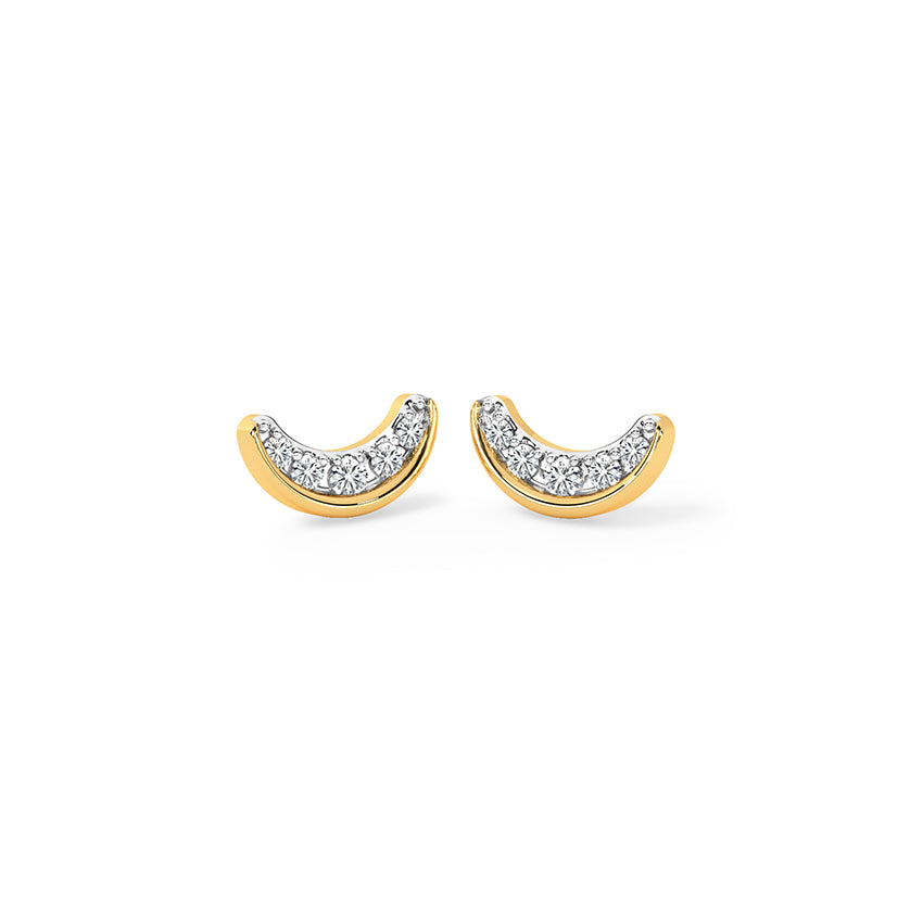 Luna Curve Diamond Studs
