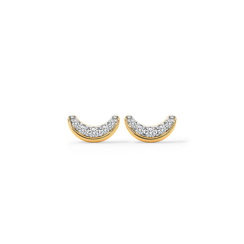 Luna Curve Diamond Studs