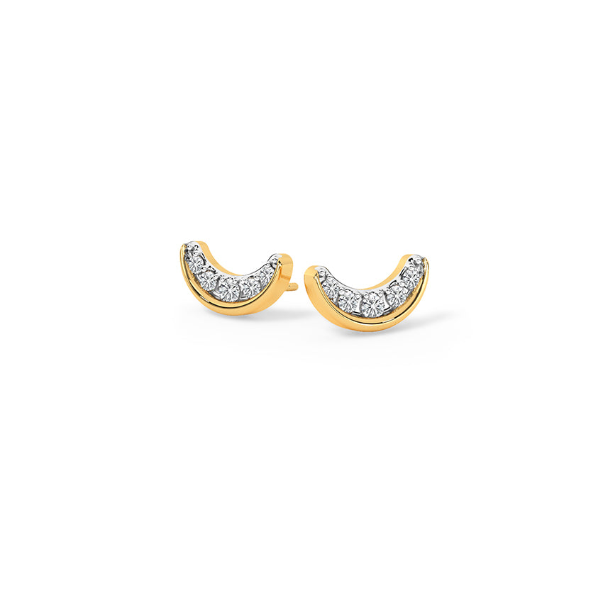 Luna Curve Diamond Studs