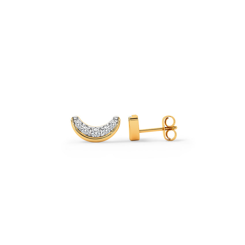 Luna Curve Diamond Studs