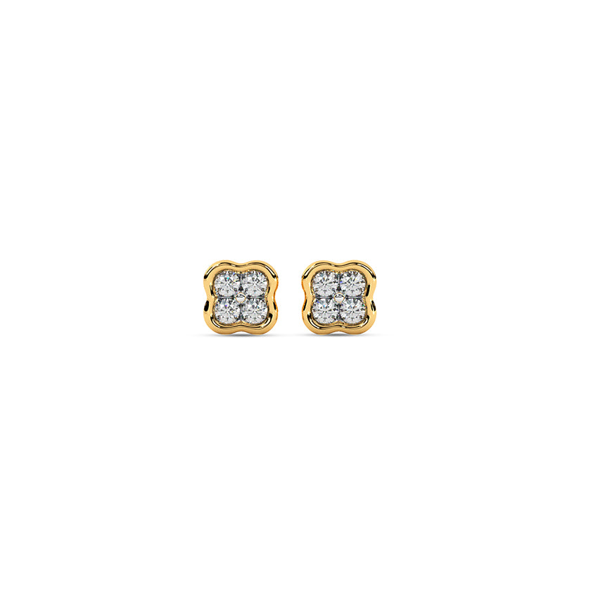 Verdora Clover Diamond Studs