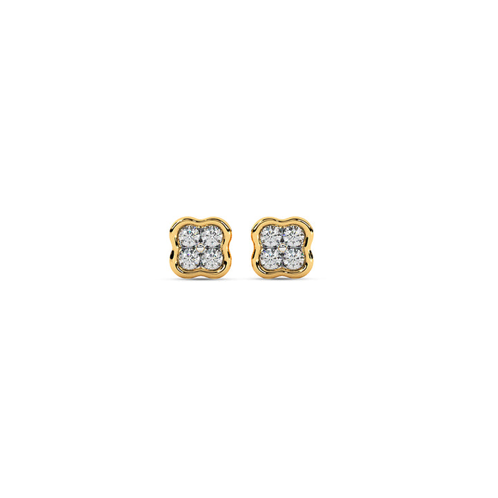 Verdora Clover Diamond Studs