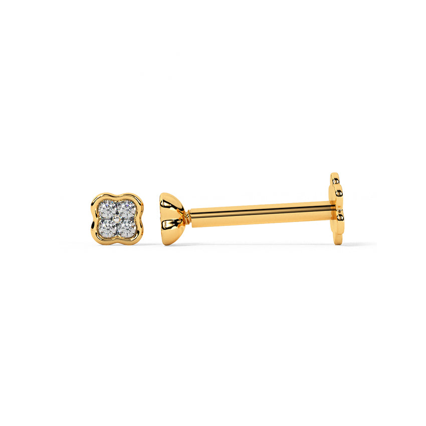Verdora Clover Diamond Studs