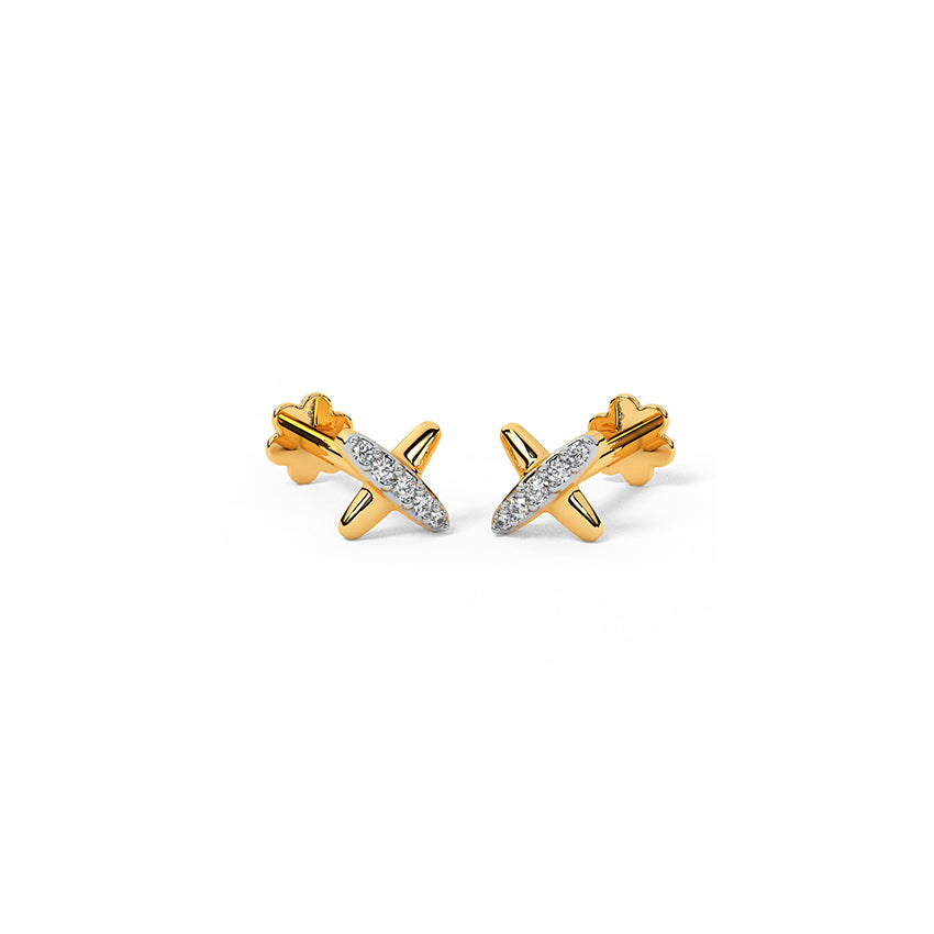 Divina Diamond Arc Studs