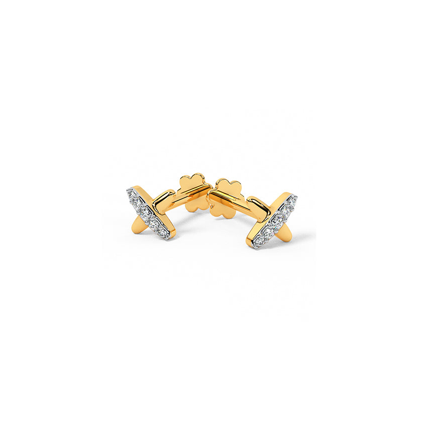 Divina Diamond Arc Studs