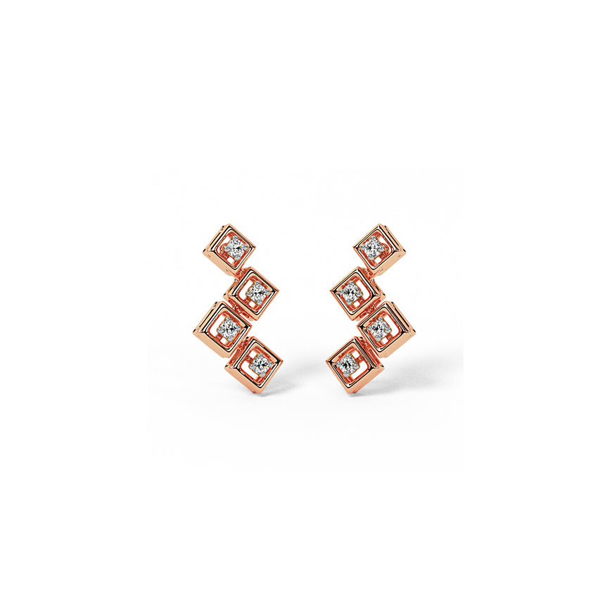 PrismGlow Diamond Studs