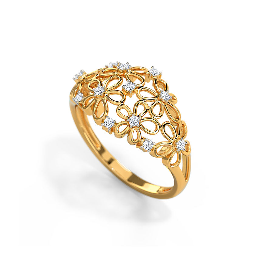 Blooming Grace Diamond Band