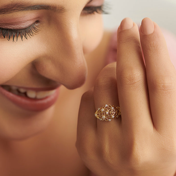 Blooming Grace Diamond Band